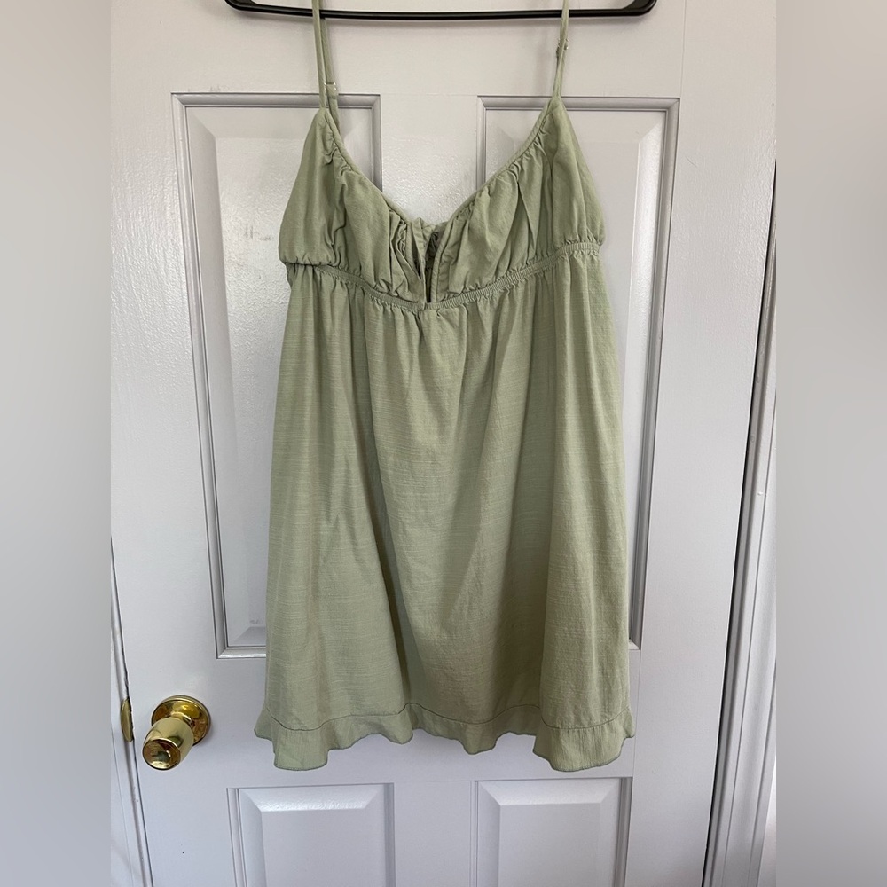 SHEIN Light Green summer sun dress